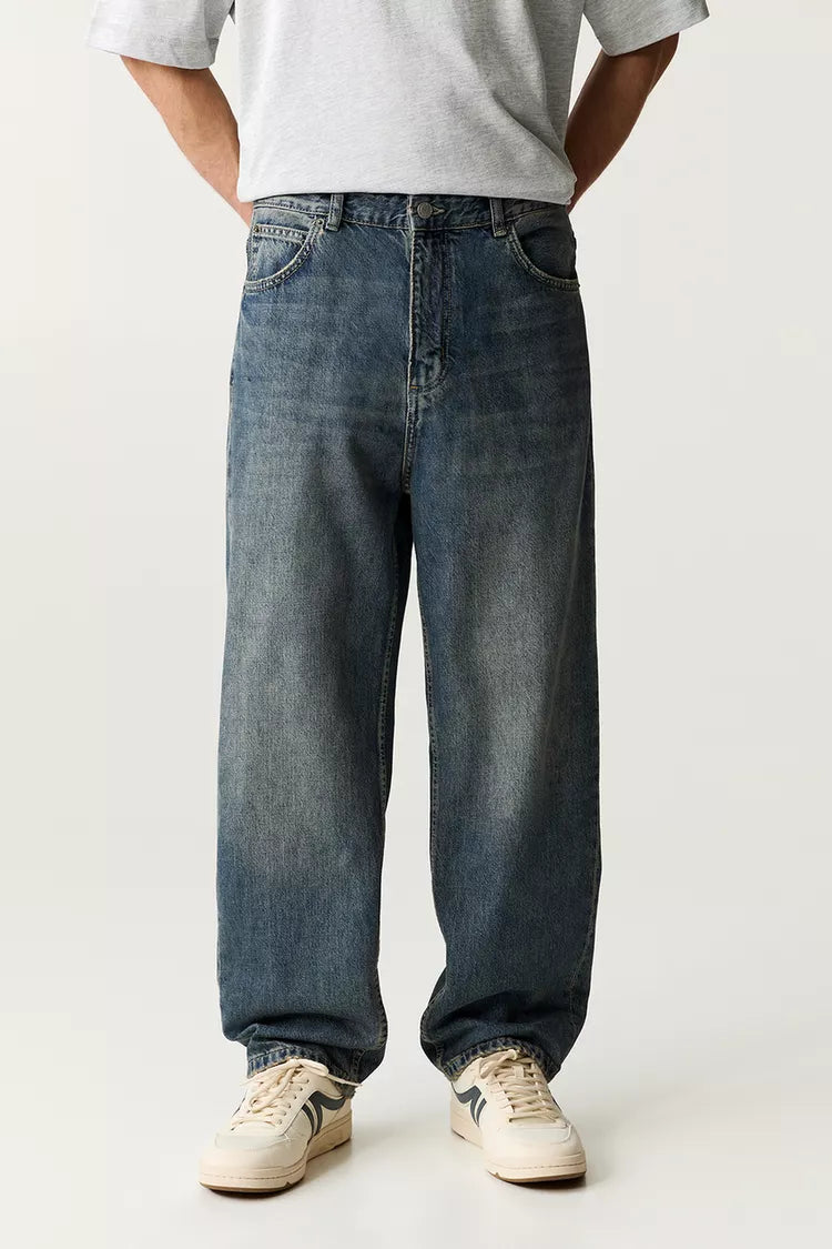 Pull & Bear Baggy jeans Faded Navy