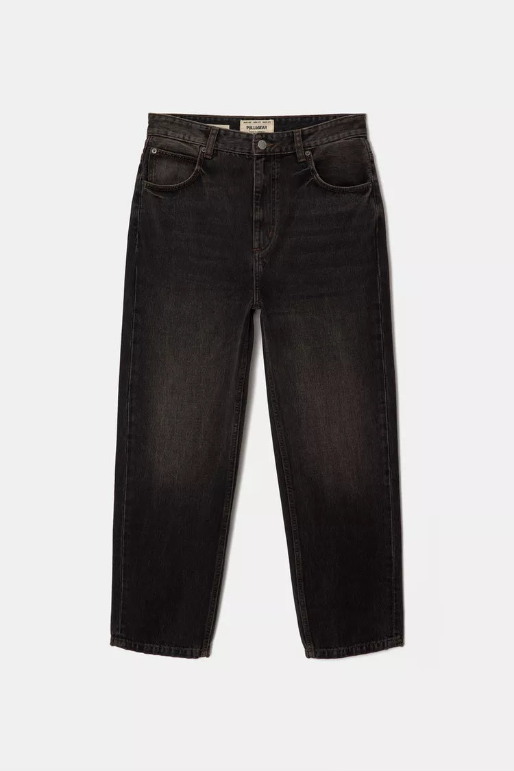 Pull & Bear Baggy jeans Black marl