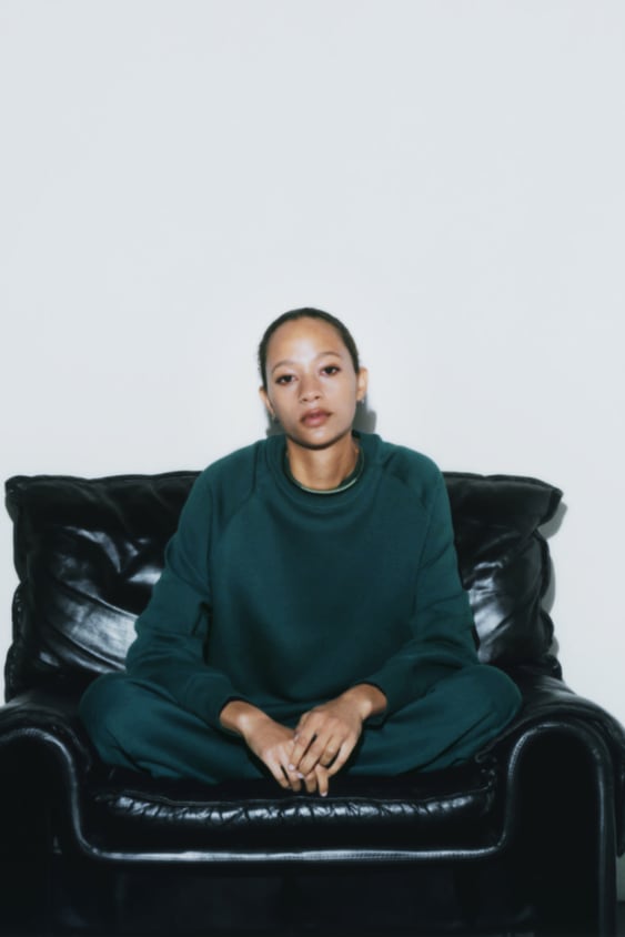 BASIC SWEATSHIRT & TROUSER SET Green