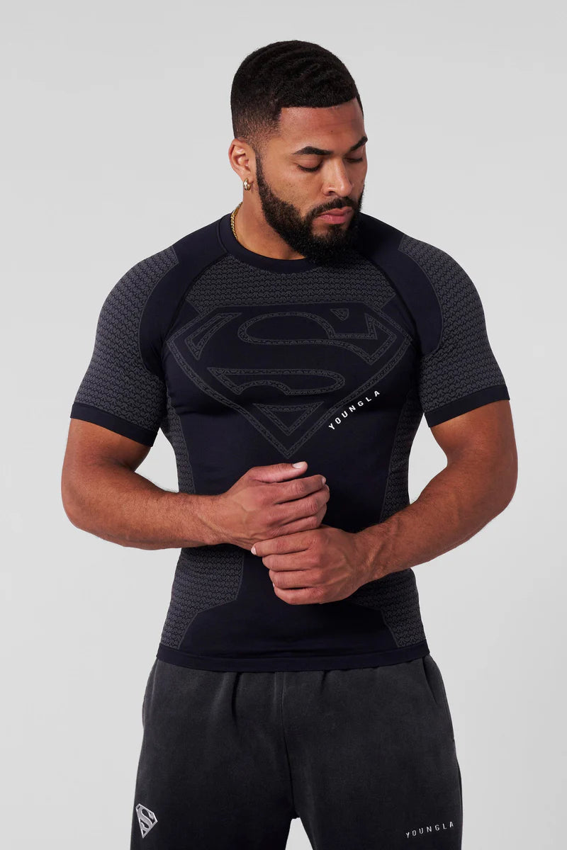 4117 - Superman Compression Tees (Black) – Exportify