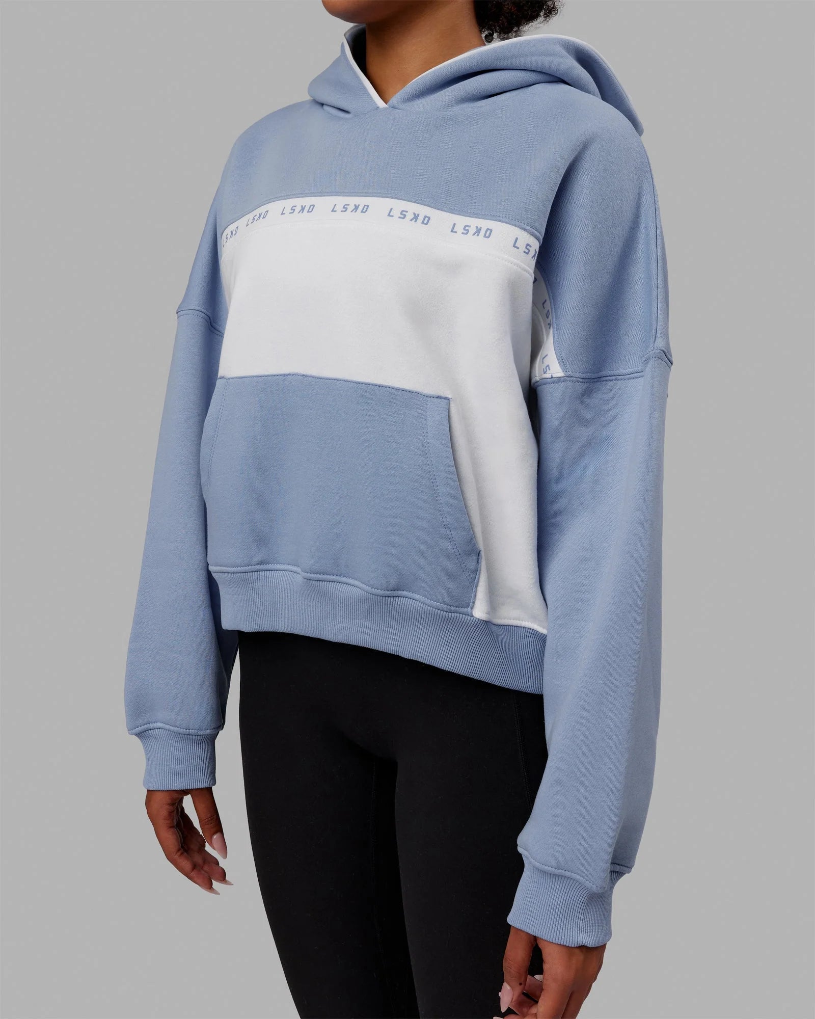h 97 Extend Hoodie Arctic Blue-White