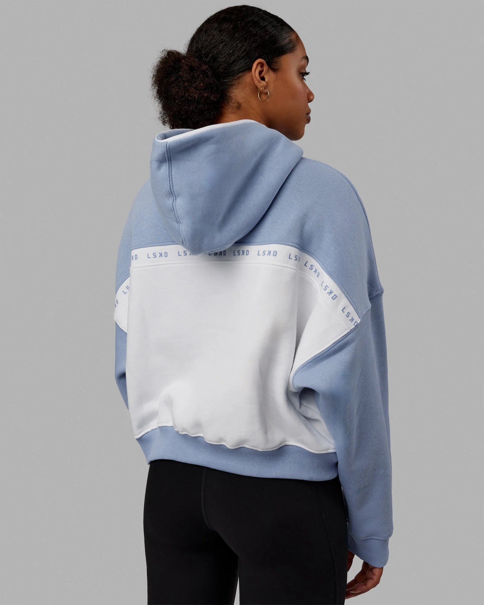 h 97 Extend Hoodie Arctic Blue-White