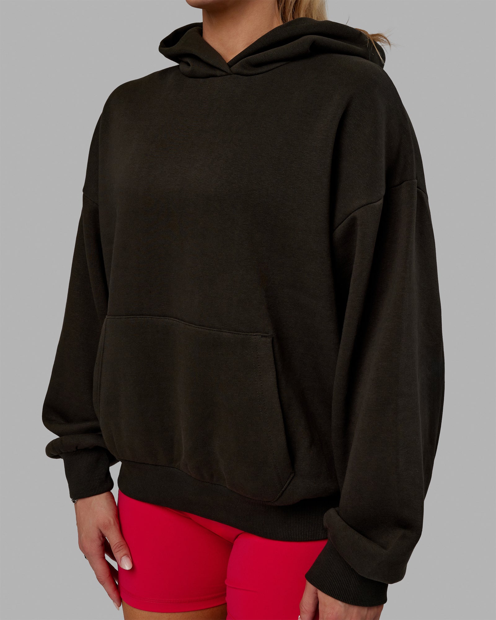 H 86 Unisex Lifting Club Hoodie Oversize – Pirate Black-Off White