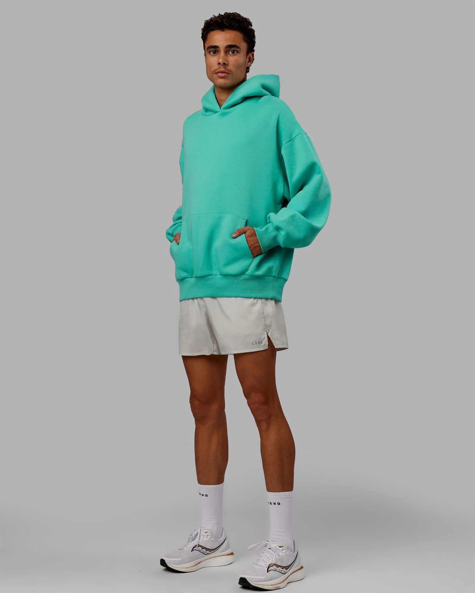 H 88 Unisex Love The Run Hoodie Oversize