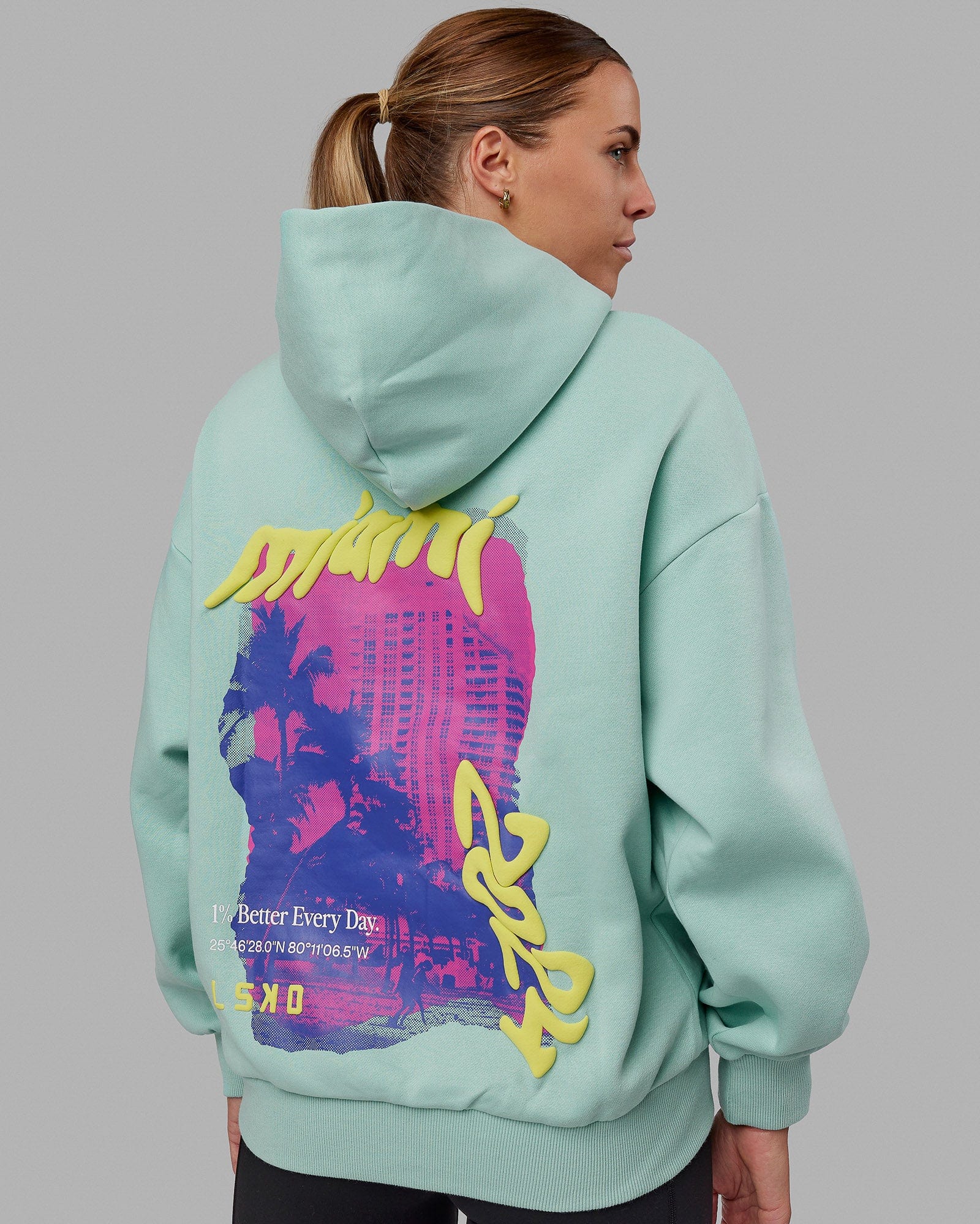 H 89 Unisex Miami24 Hoodie Oversize