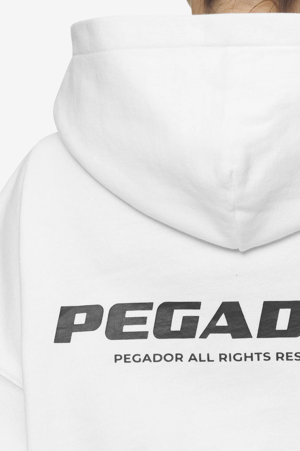 G02 Lana Logo Cropped Sweat Jacket White Black