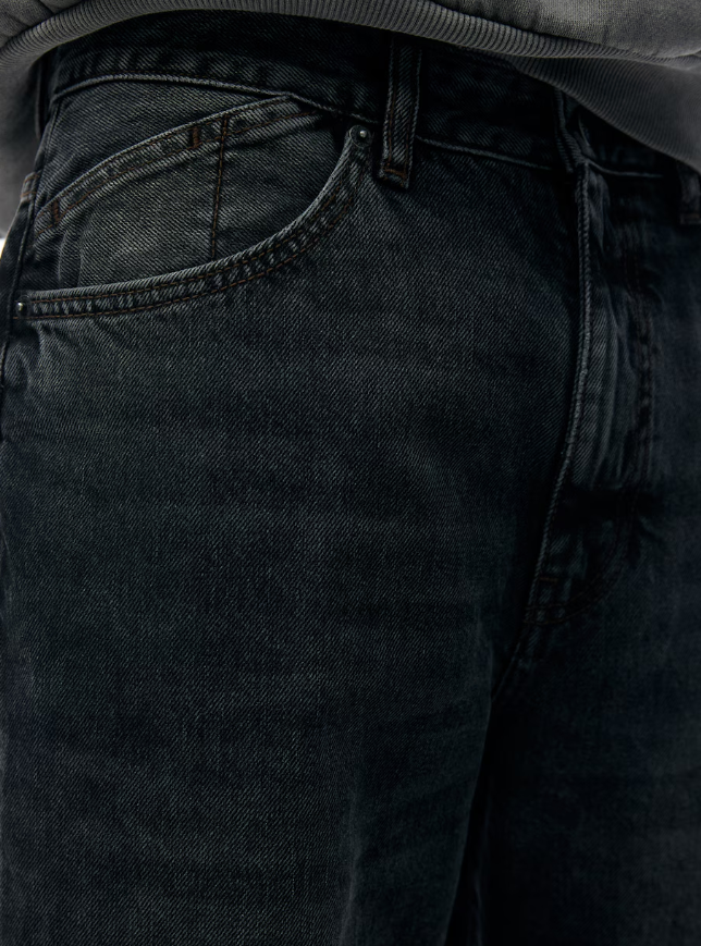 Pull&Bear Loose fit Jeans in Black Denim