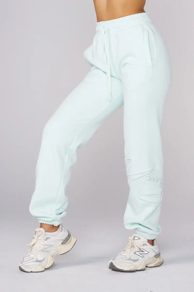 W246 Signature Joggers Aqua
