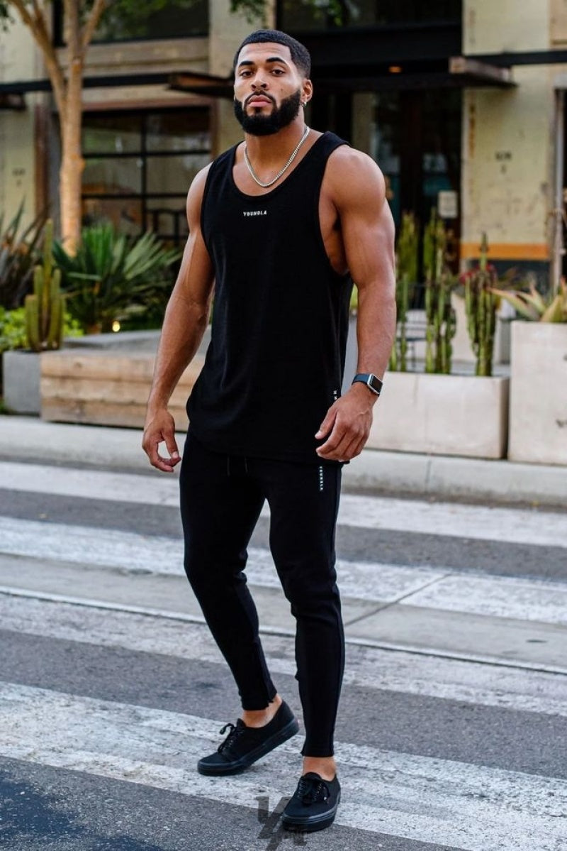 YoungLA 325 Marine Slub Tanks Black