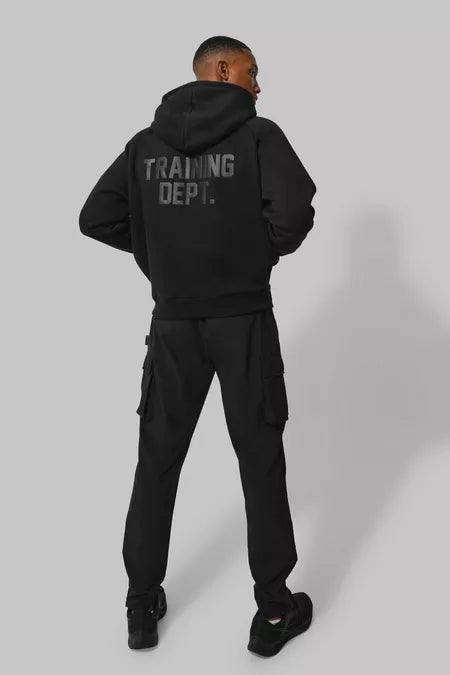 Bohoo Man Active Training Dept Boxy Hoodie