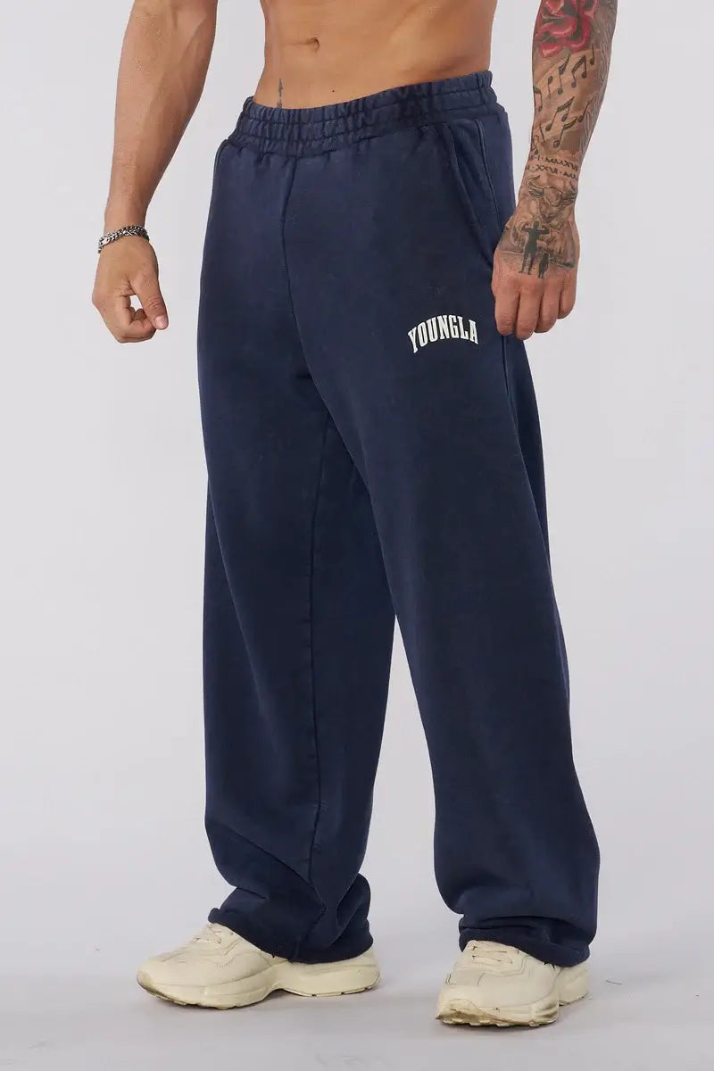 2088 New Wave Baggy Sweats Navy Purple Wash