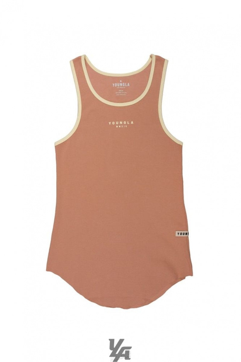 YoungLA 313 Rocket Rib Tanks Salmon | QL84-52360