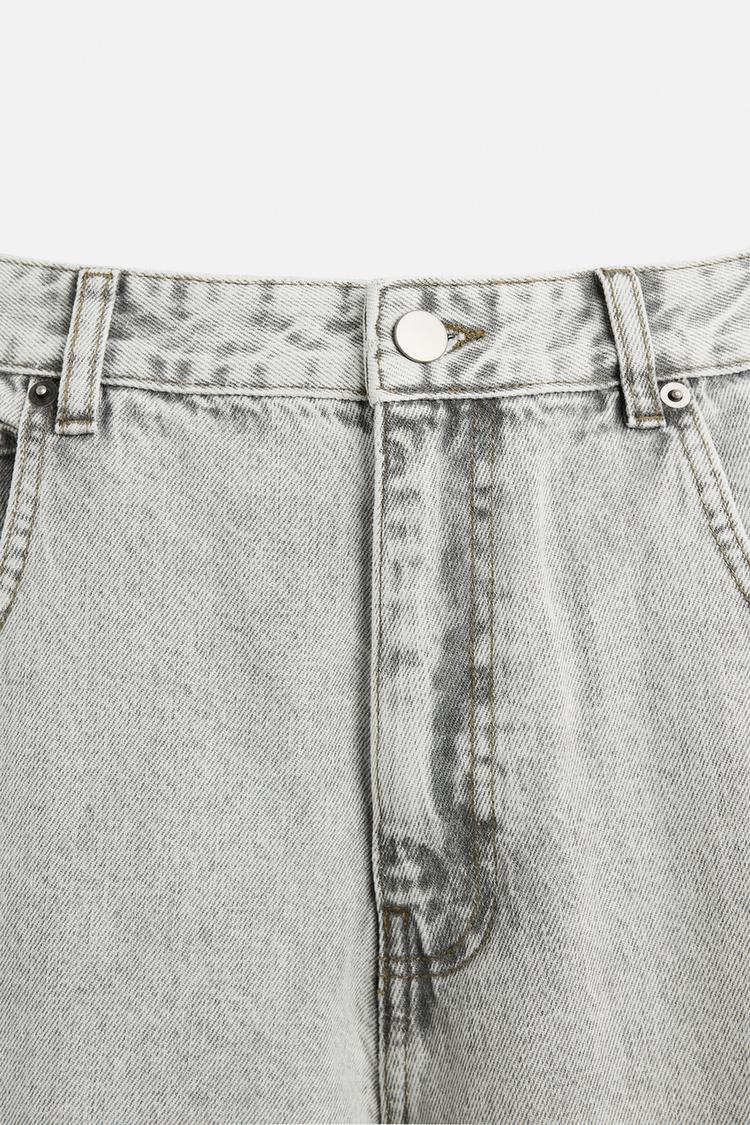 Zara DENIM CARGO TROUSERS