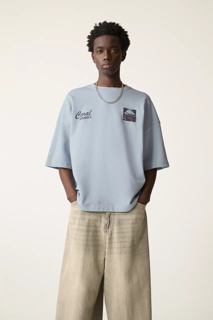 Coral Sands T-shirt Pale Blue