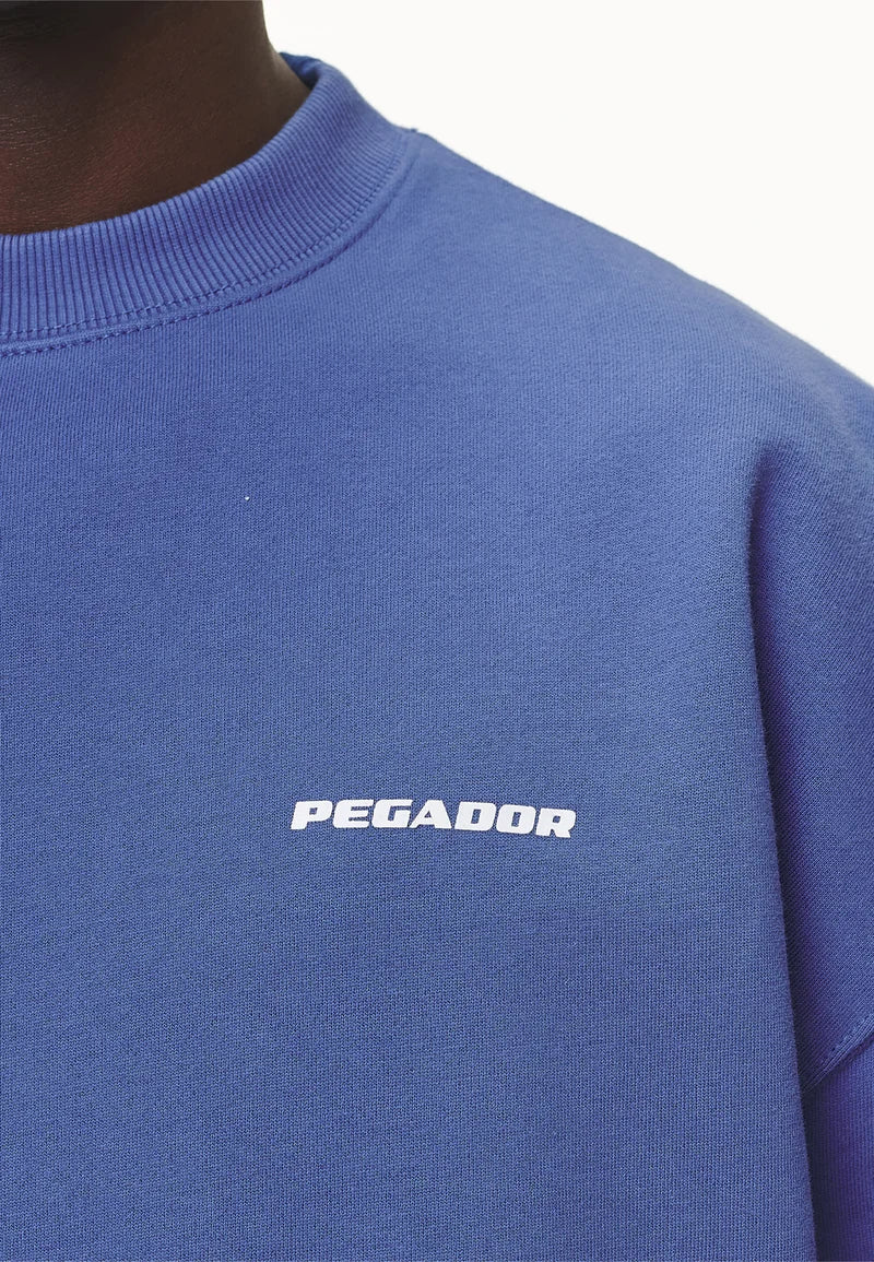 H25_LOGO OVERSIZED - Sweatshirt - washed Retro Blue