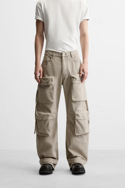 Zara Pocket Cargo Denim