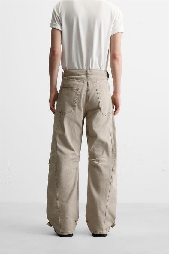 Zara Pocket Cargo Denim
