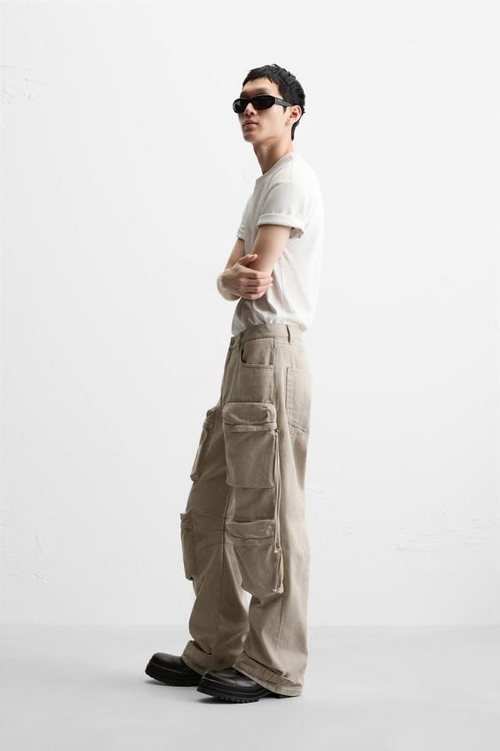 Zara Pocket Cargo Denim