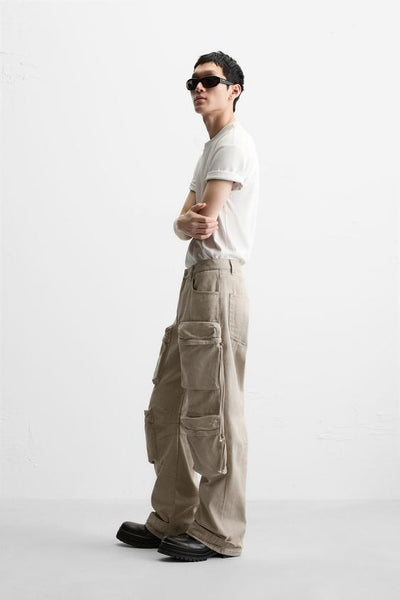 Zara Pocket Cargo Denim