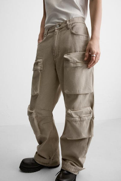 Zara Pocket Cargo Denim