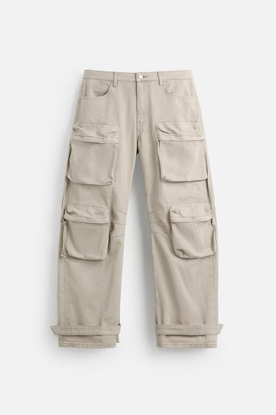 Zara Pocket Cargo Denim