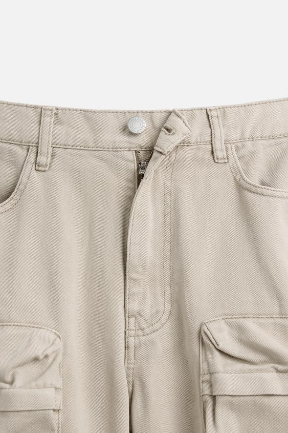 Zara Pocket Cargo Denim