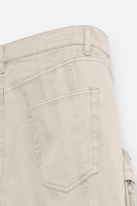 Zara Pocket Cargo Denim