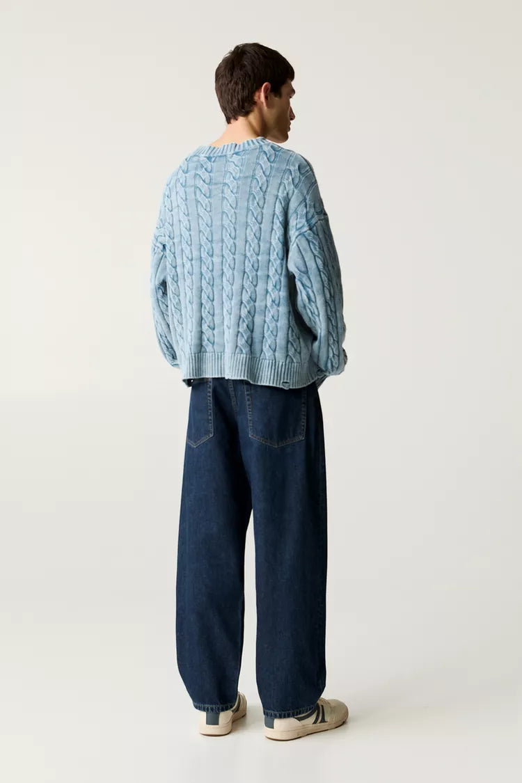 Pull & Bear Baggy jeans Dark Blue