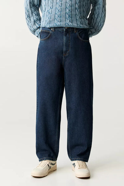 Pull & Bear Baggy jeans Dark Blue
