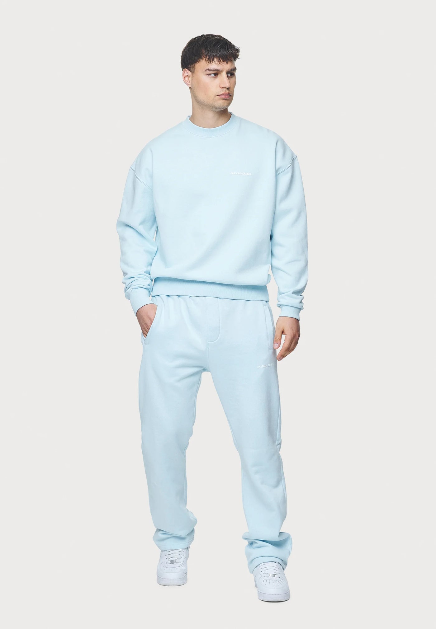 H24_LOGO OVERSIZED - Sweatshirt - washed baby blue