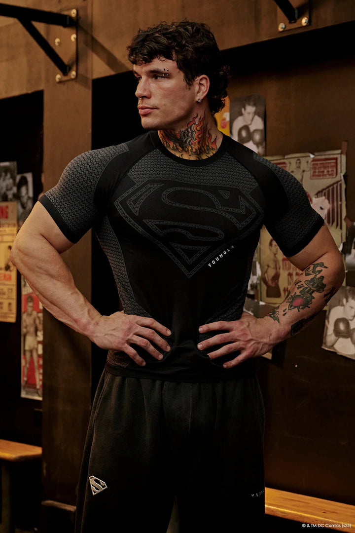 4117 - Superman Compression Tees (Black) – Exportify