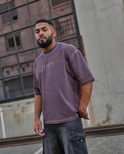 4125 Dark Fade T-shirt Purple Wash