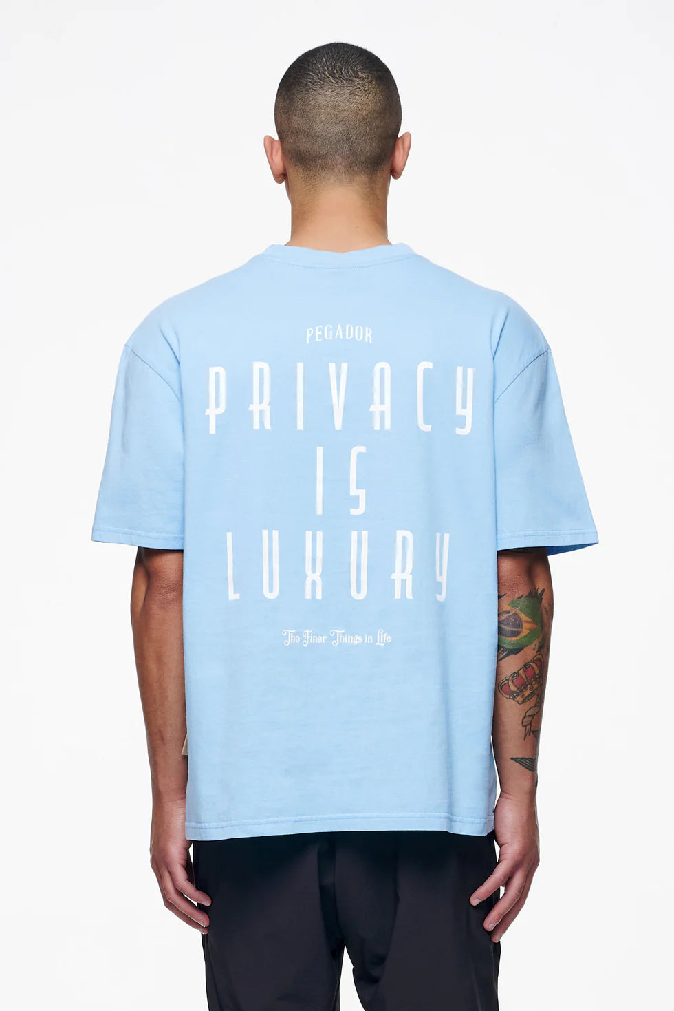 T46_Leander Oversized Tee Vintage Washed Riviera Blue