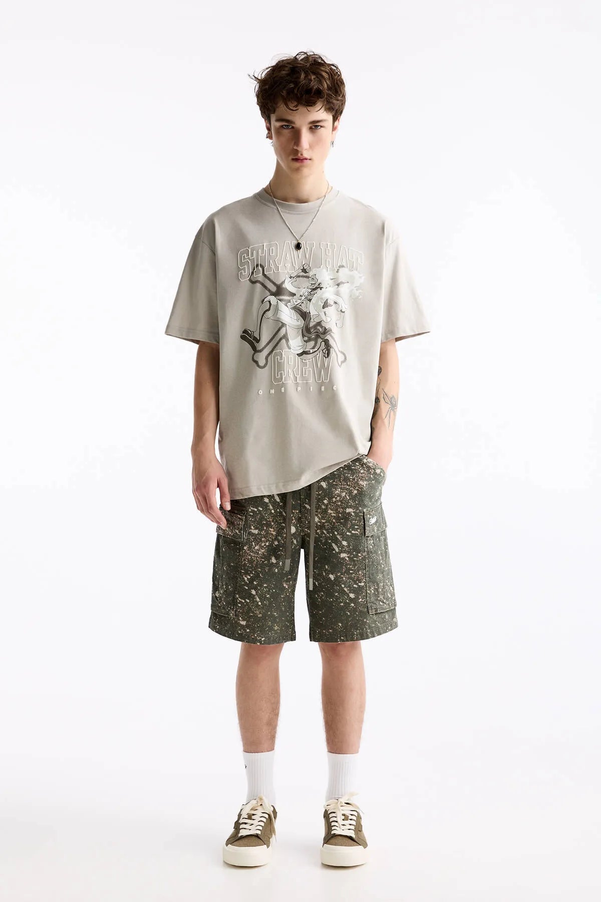 Pull & Bear One Piece Printed Short Sleeve T-Shirt