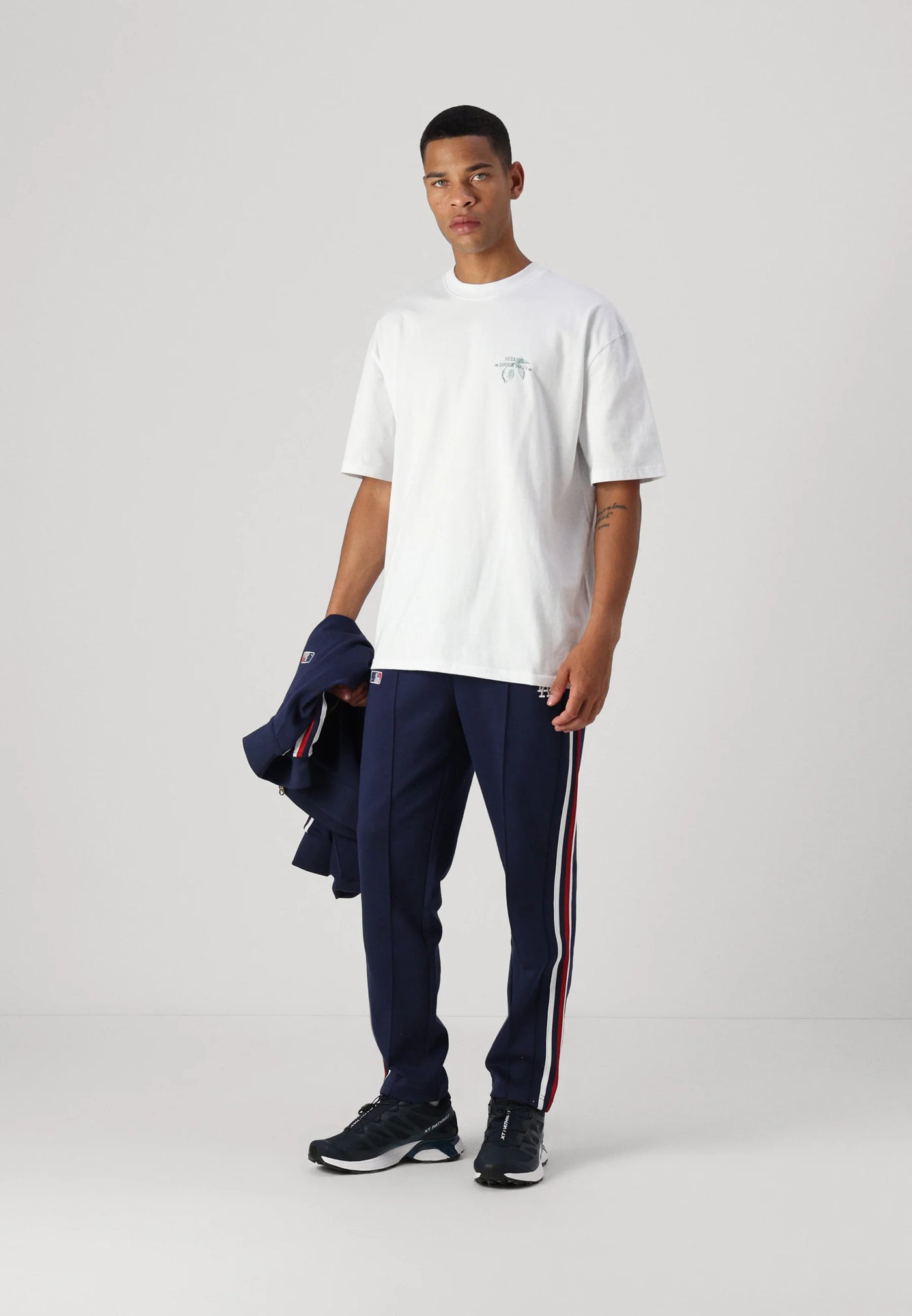 T5_GORET TEE - Print T-shirt - white