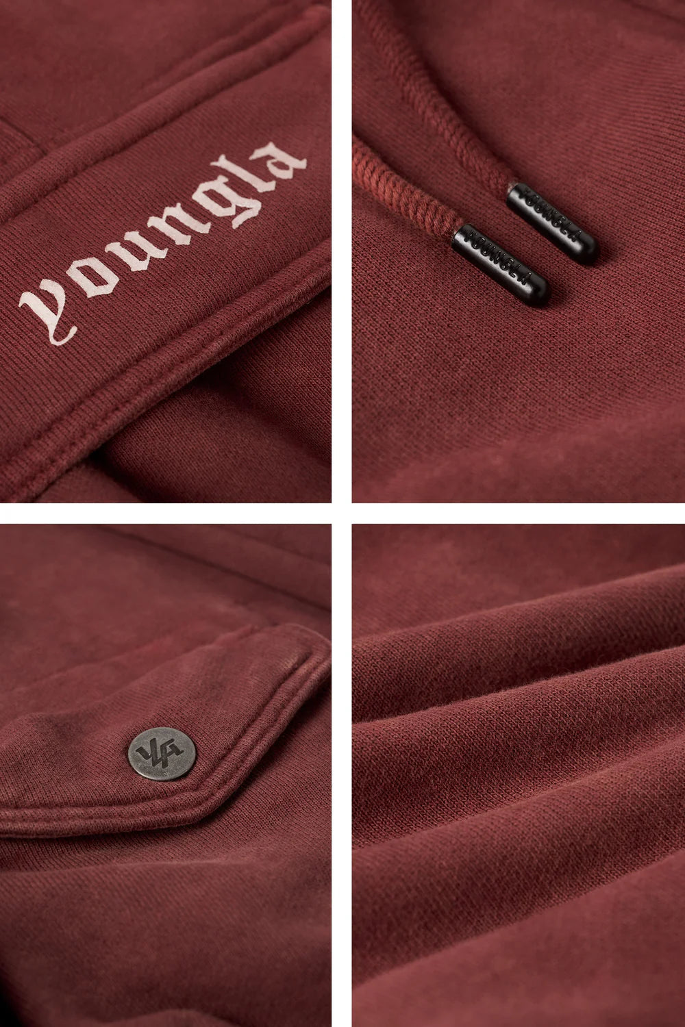 2005 - Hella Pocket Sweats Burgundy Wash