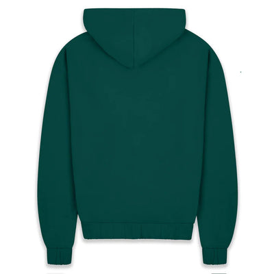 SUPER HEAVY BLANK ZIP HOODIE GREEN