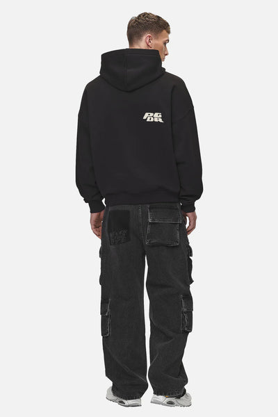 H48 Clayson Boxy Hoodie Washed Black