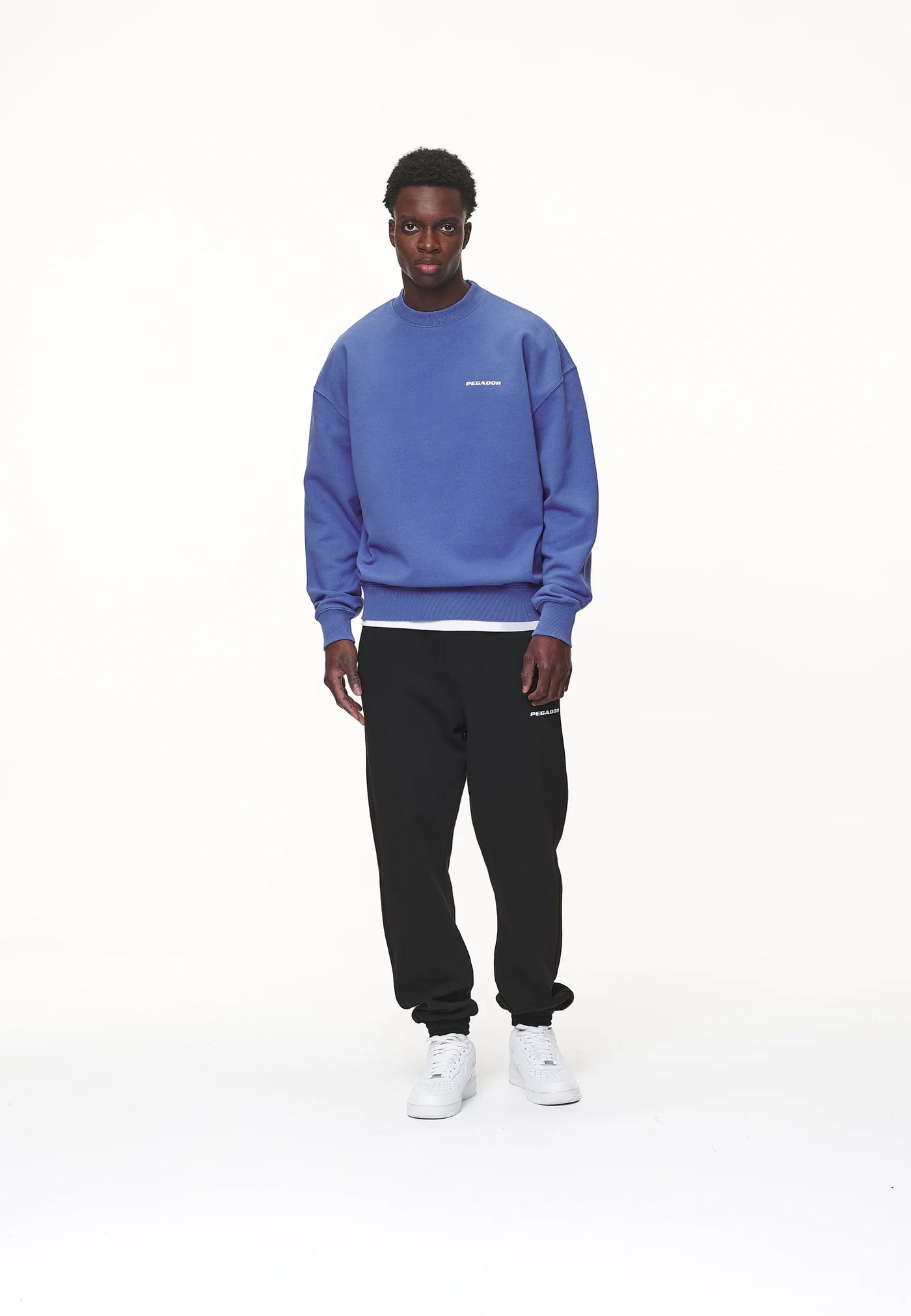 H25_LOGO OVERSIZED - Sweatshirt - washed Retro Blue