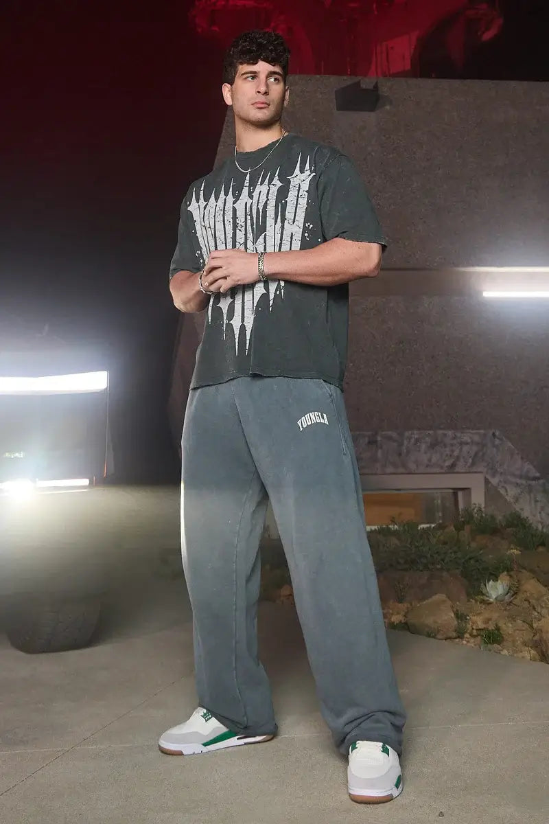 2088 - New Wave Baggy Sweats Gray Wash