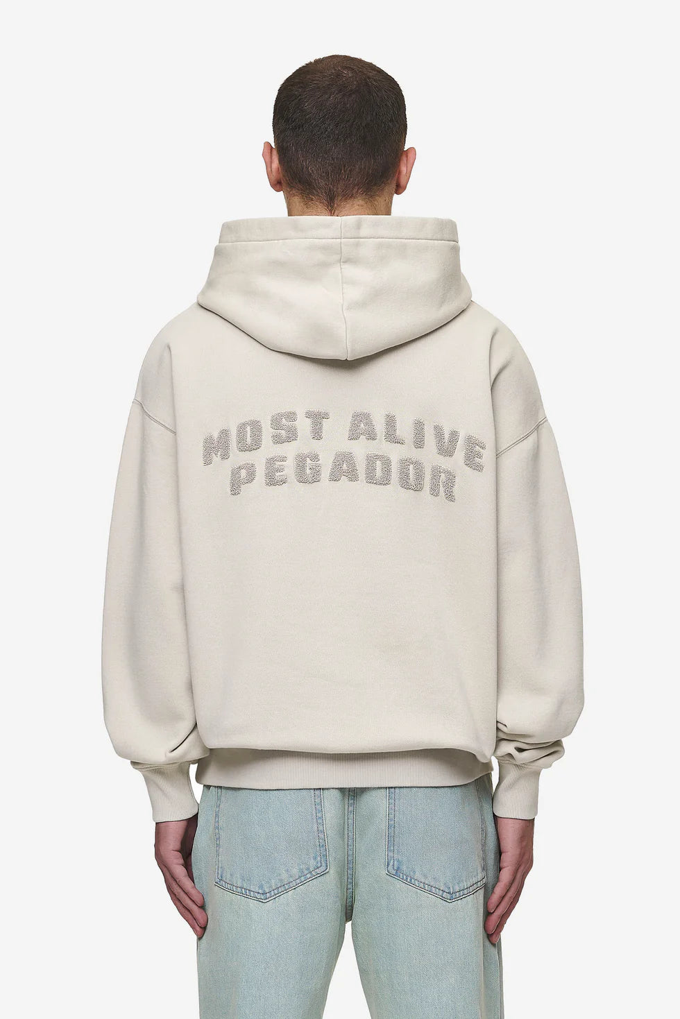 Buford Oversized Hoodie Washed Light Beige