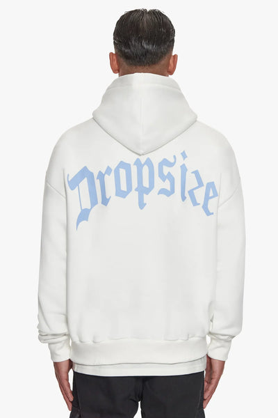 H62 Dropsize Heavy Backlogo Hoodie White