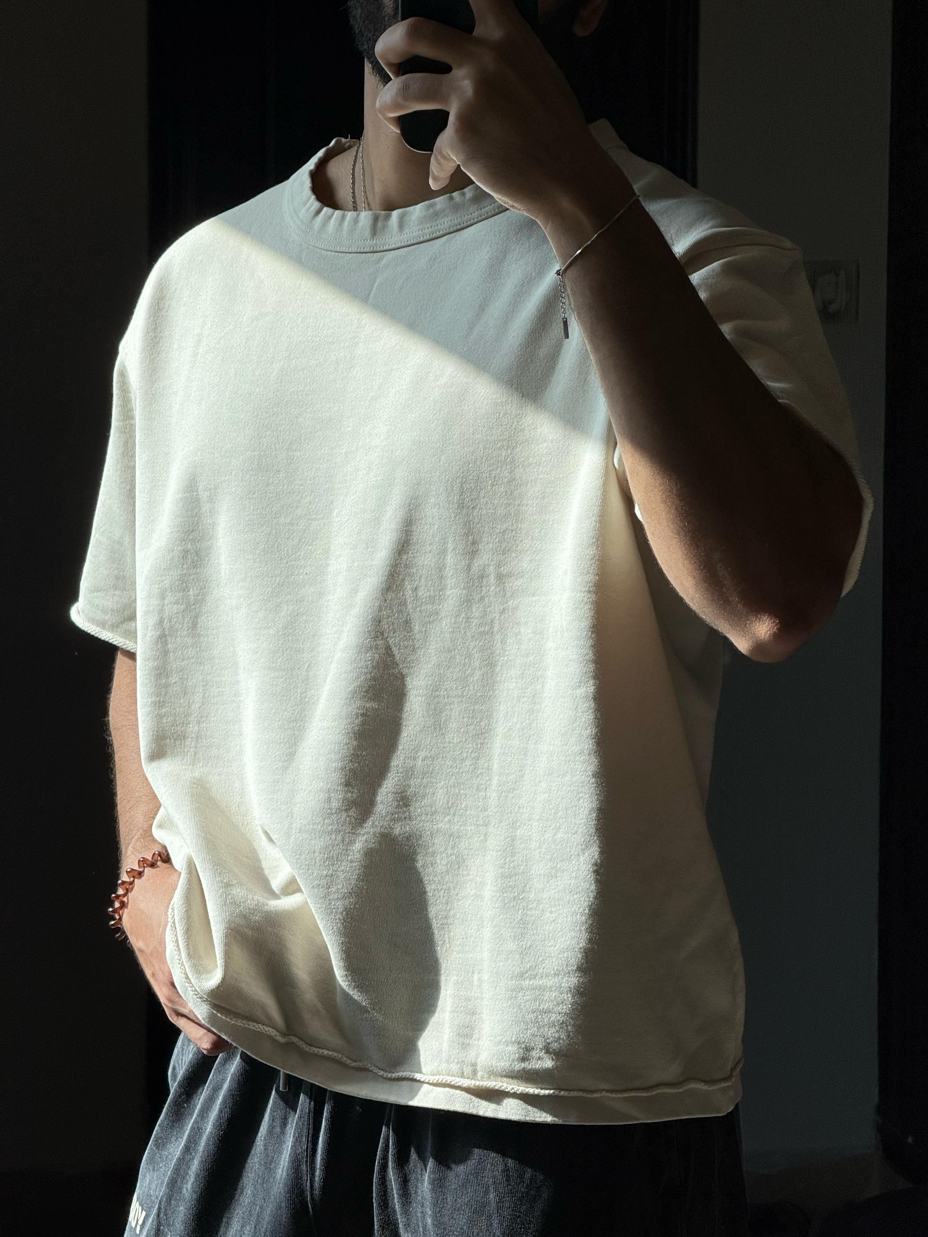 Pull & Bear Basic Oversized Tee white