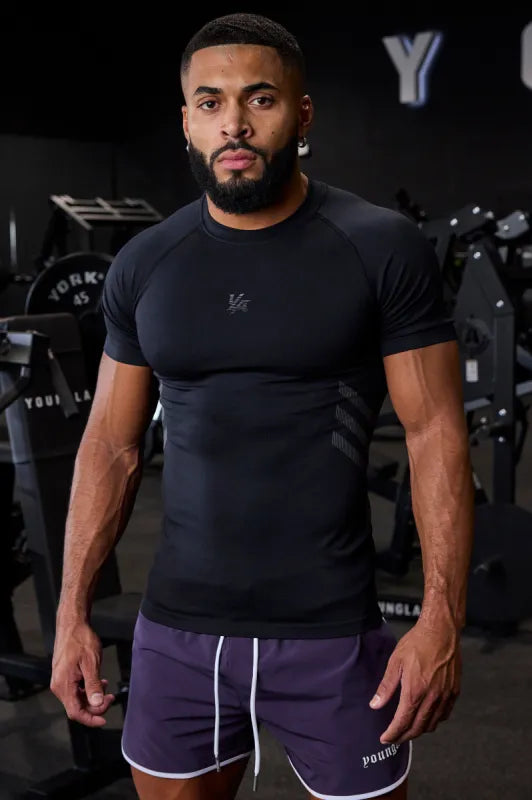 425 - Iron Compression Tees Dark Gray