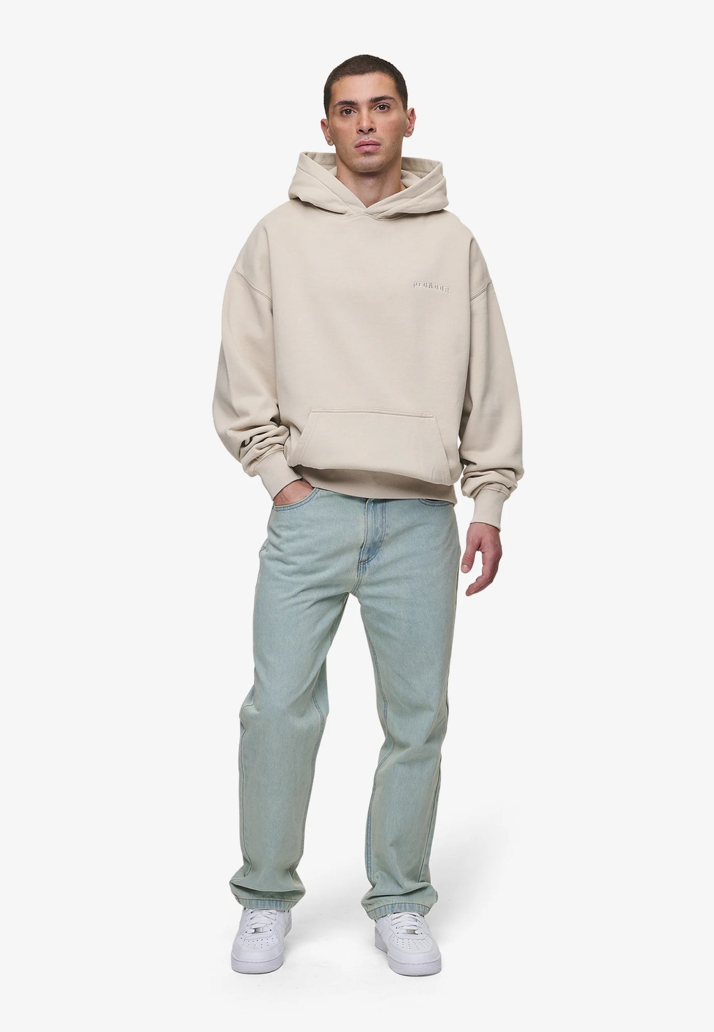 H104 BUFORD - Hoodie - washed light beige