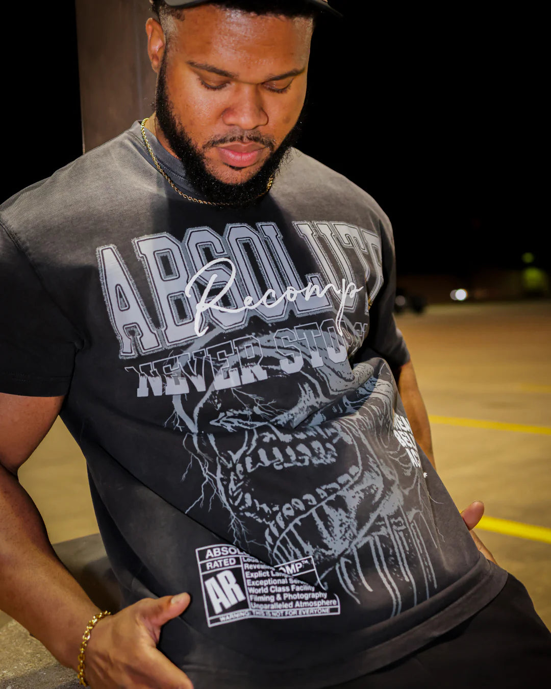 TS1B Drip Skull Oversize Tee