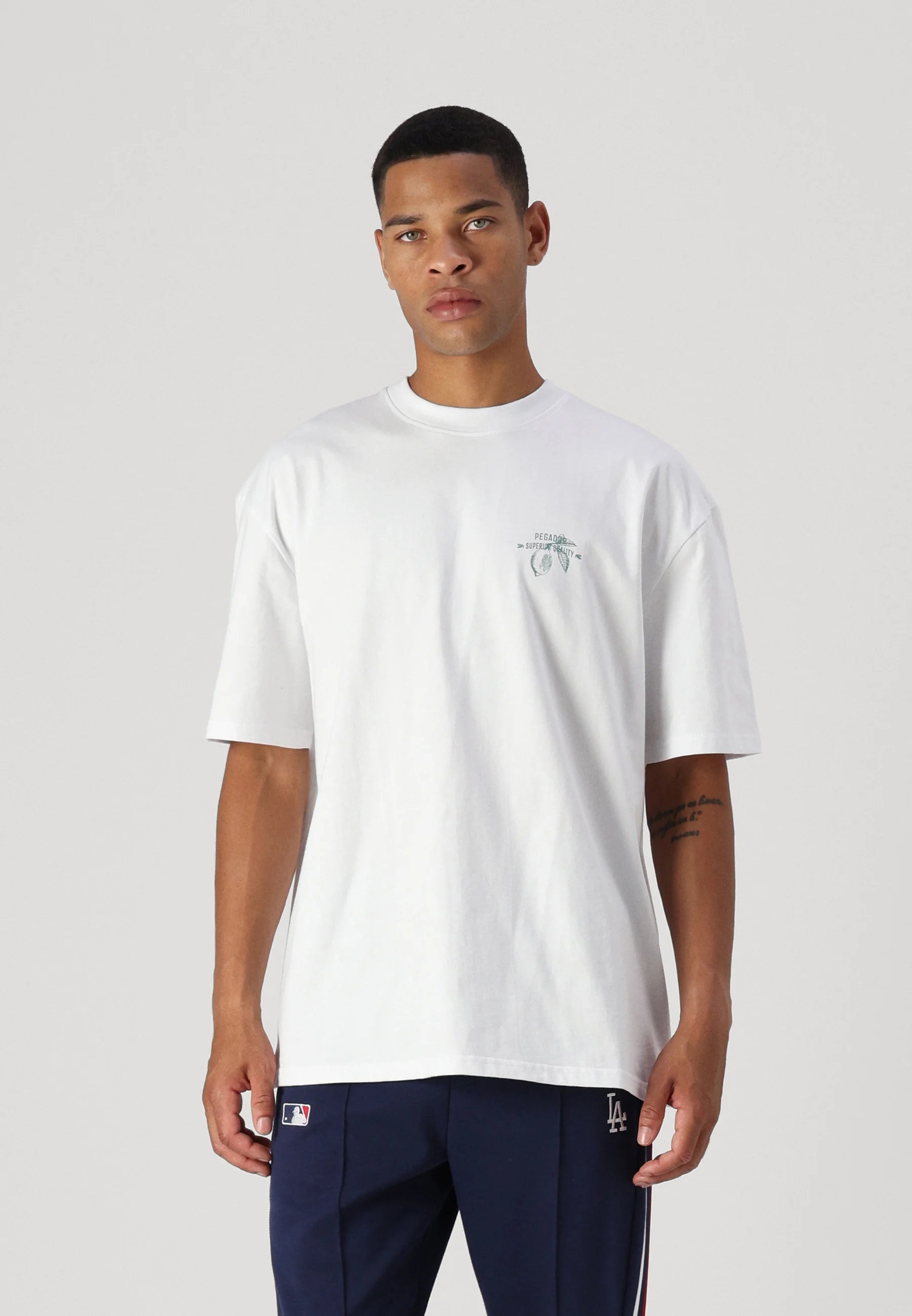 T5_GORET TEE - Print T-shirt - white