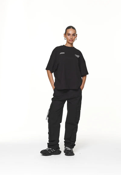 T9_AIRVILLE HEAVY OVERSIZED TEE - Print T-shirt - black