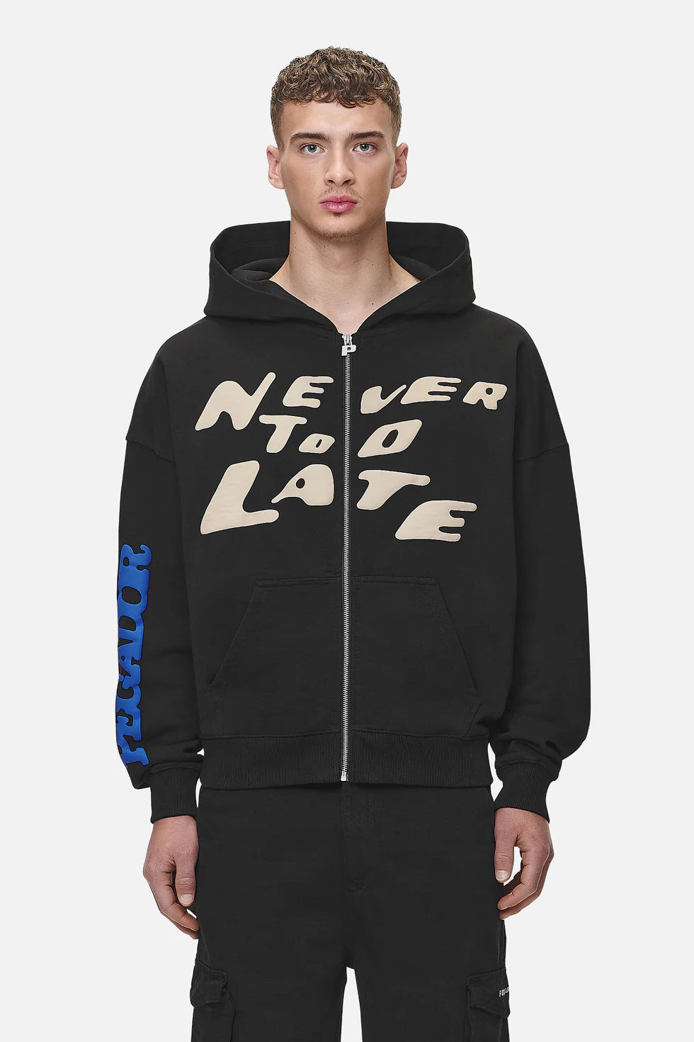 H17_Corey Terry Boxy Sweat Jacket Washed Black