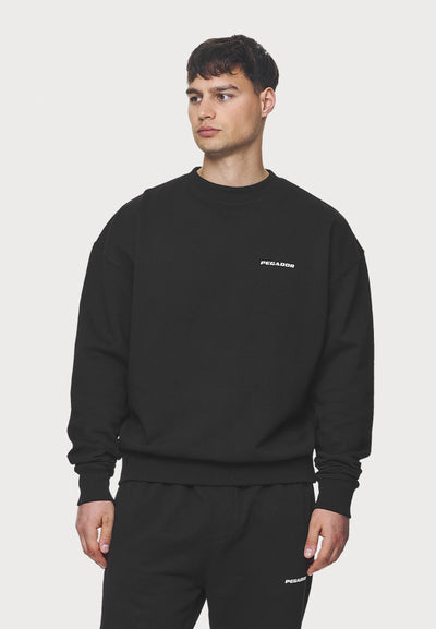 H34_LOGO OVERSIZED - Sweatshirt - washed black